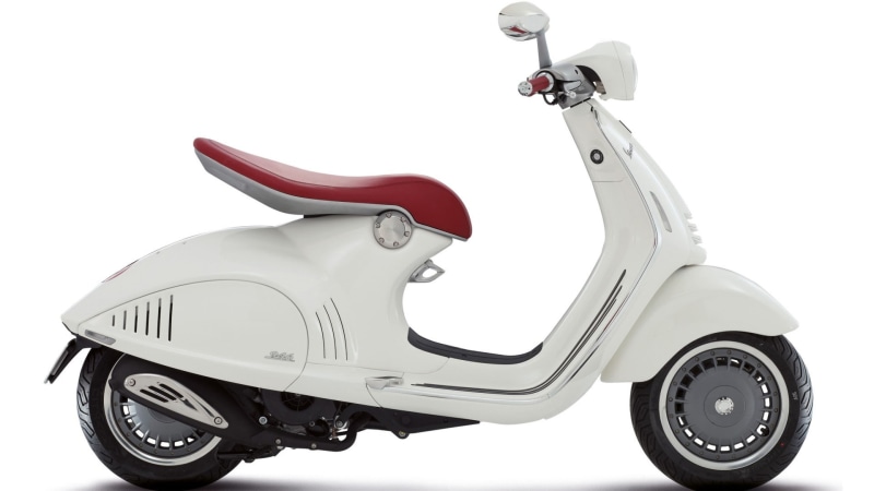 white color, scooter, silver colored, indoors, close-up, white background, wealth, travel, motorcycle, motor vehicle, transportation, metal, Vespa, studio shot