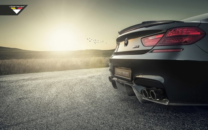 road, motor vehicle, sunlight, sun, BMW M6 Gran Coupe, day, 1080P, transportation, nature, Vorsteiner, land, beauty in nature, road trip, car, sky, mountain