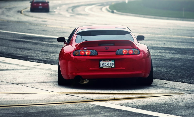 TRD, 2K, road, Toyota Supra, car