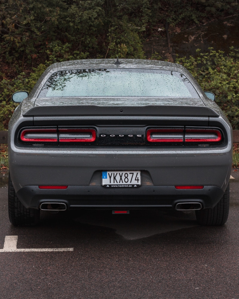 no people, red, car, retro styled, city, dodge demon, 2019 dodge challenger, land vehicle, 2K, dodge challenger rt, plant, day, grey, sports car, mode of transportation