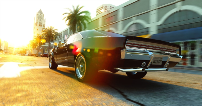 black, fast, r t, city life, charger, travel, v8, race, furious, sunset, road, motor vehicle, lens flare, office building exterior, land vehicle, motion