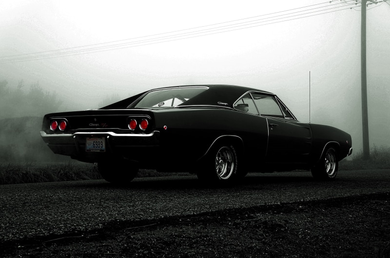 1080P, muskar Kar, black, 1968, dodge, charger, Dodge charger, r/t
