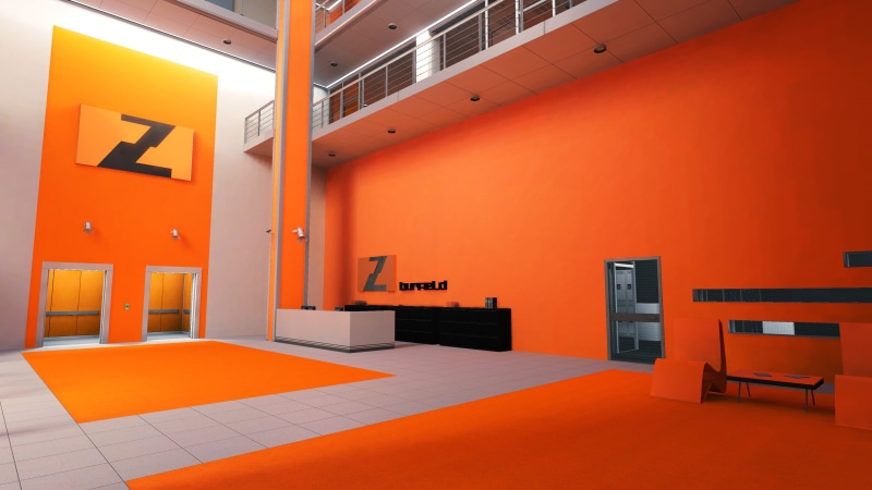 entrance, 4K, white, chair, no people, seat, wall - building feature, business, video games, absence, wooden, lighting equipment, communication, domestic room