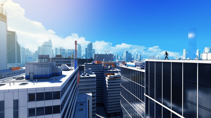 mirror, hd, s, video games, edge, skyscrapers, 1080P, buildings