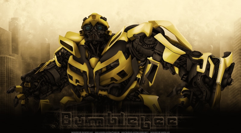 male likeness, craft, black color, Movies, Transformers, art and craft, City, yellow, 4K, autobot, no people, wall - building feature, creativity, representation