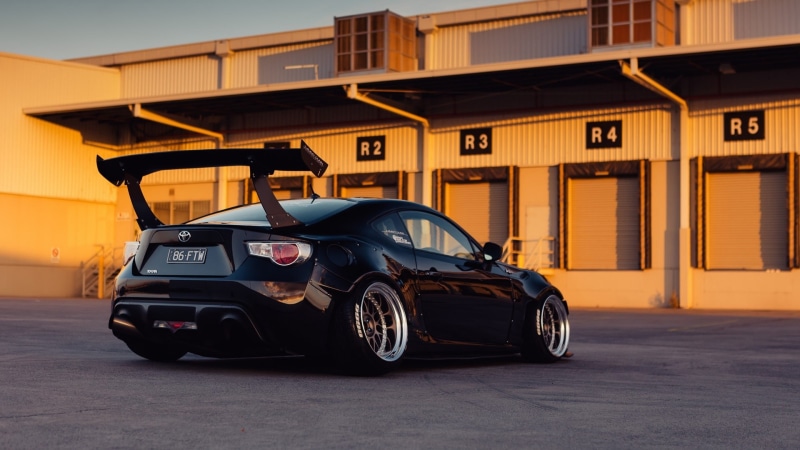 toyota gt86, 1080P, black car, toyota, sports car