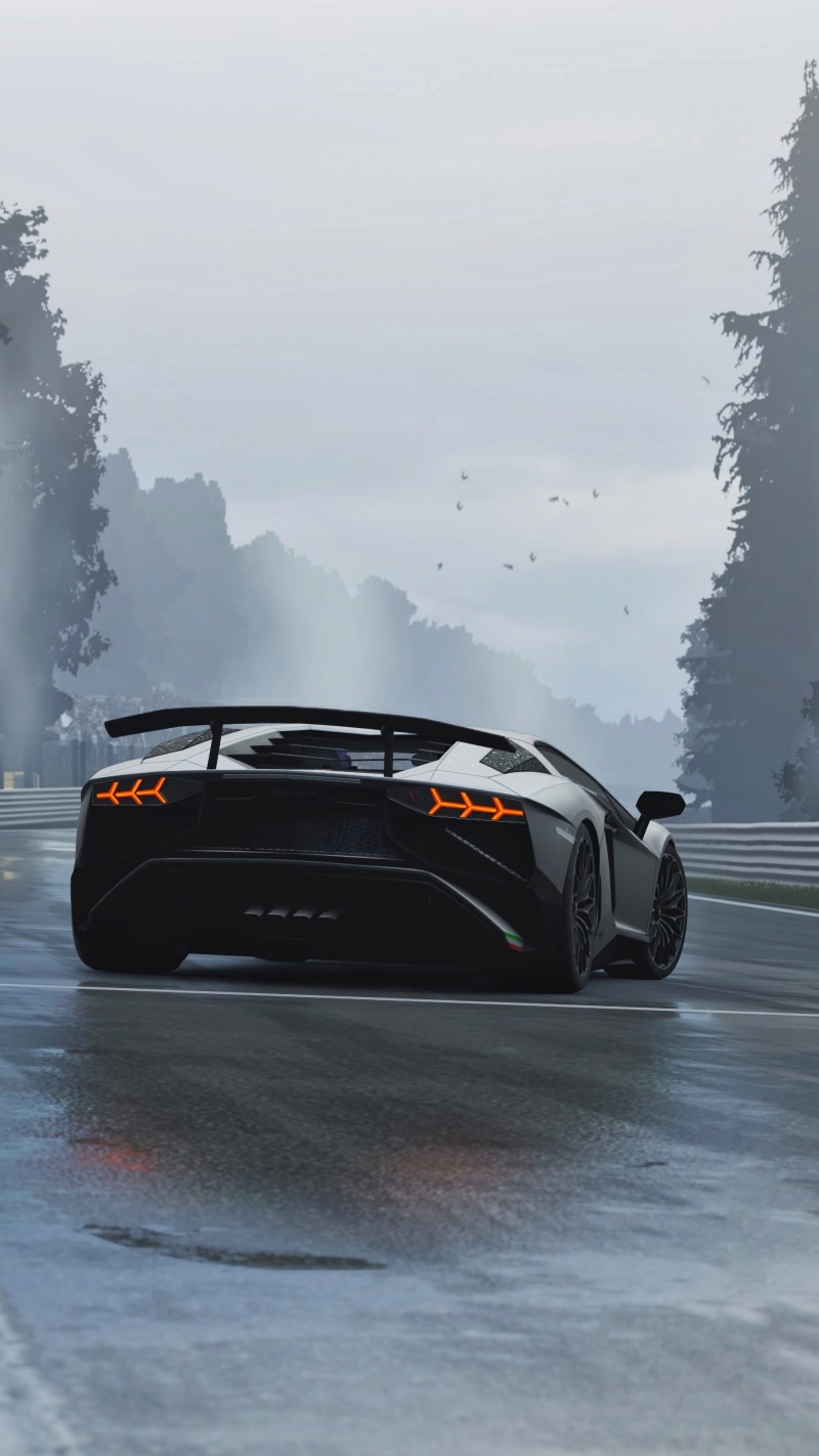 lamborghini murcielago, motor vehicle, lamborghini, luxury, water, motion, nature, art, no people, transportation, fog, mode of transportation, car, sports car