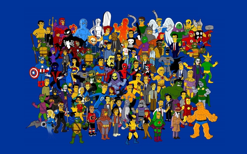 x, series, geek, art, tv, heroes, 1080P, Heroes (TV Series), hd, entertainment, simpsons