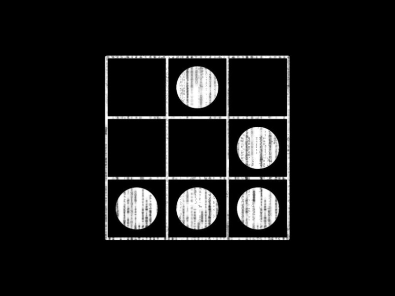 studio shot, box, illustration, cut out, black background, black color, no people, technology, minimalism, copy space, square, 480P, hacking, time, shape