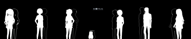 Kanna Tanigawa, group of objects, Kirishima Kaito, silhouette, dental health, studio shot, Ishigaki Tetsurō, side by side, anime, anatomy, hygiene, no people
