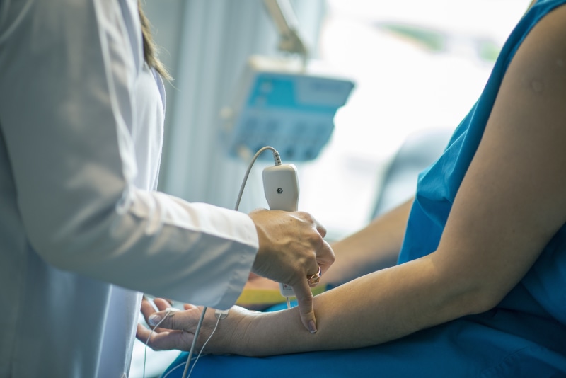 healthcare worker, two people, care, human leg, human limb, clinic, medicine, technology, medical equipment, doctor, adult, close-up, diagnosis, medical procedure