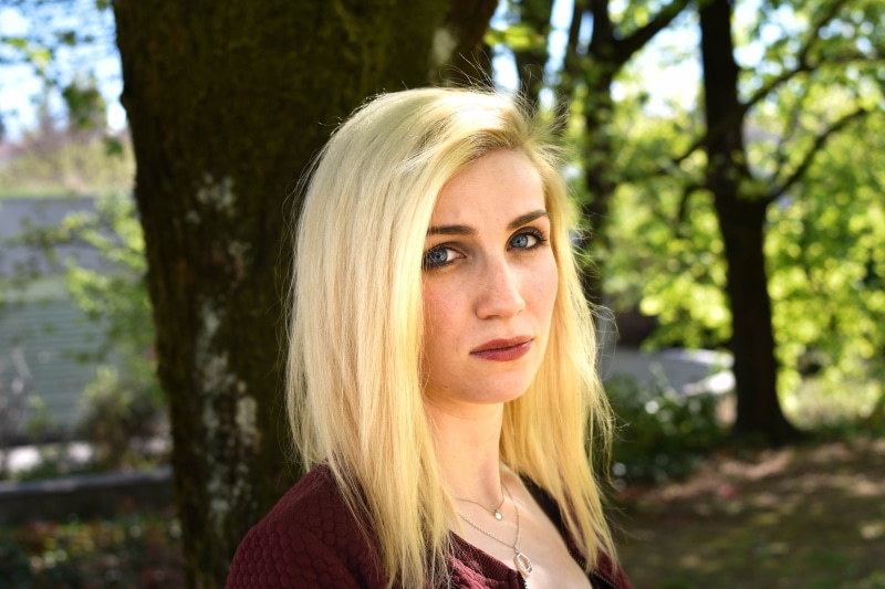 blonde, women, long hair, leisure activity, blue, hairstyle, blueeyes, beautiful, outdoors, woman, portrait, adult, nature, sun, girl, blond hair, 5K