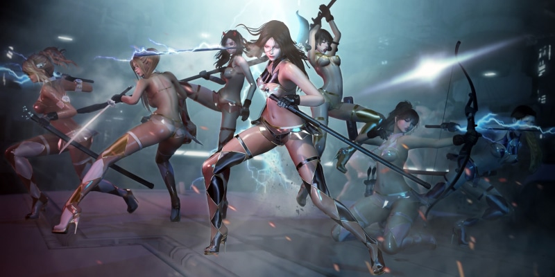 Sexy, 2K, Fighter, Future, Draw Your Weapons, Cyberpunk, SecondLife