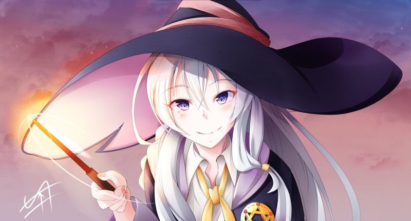 anime, Fudo Sin, Wandering Witch: Journey of Elaina, anime girls, Elaina (Majo no Tabitabi), 1080P