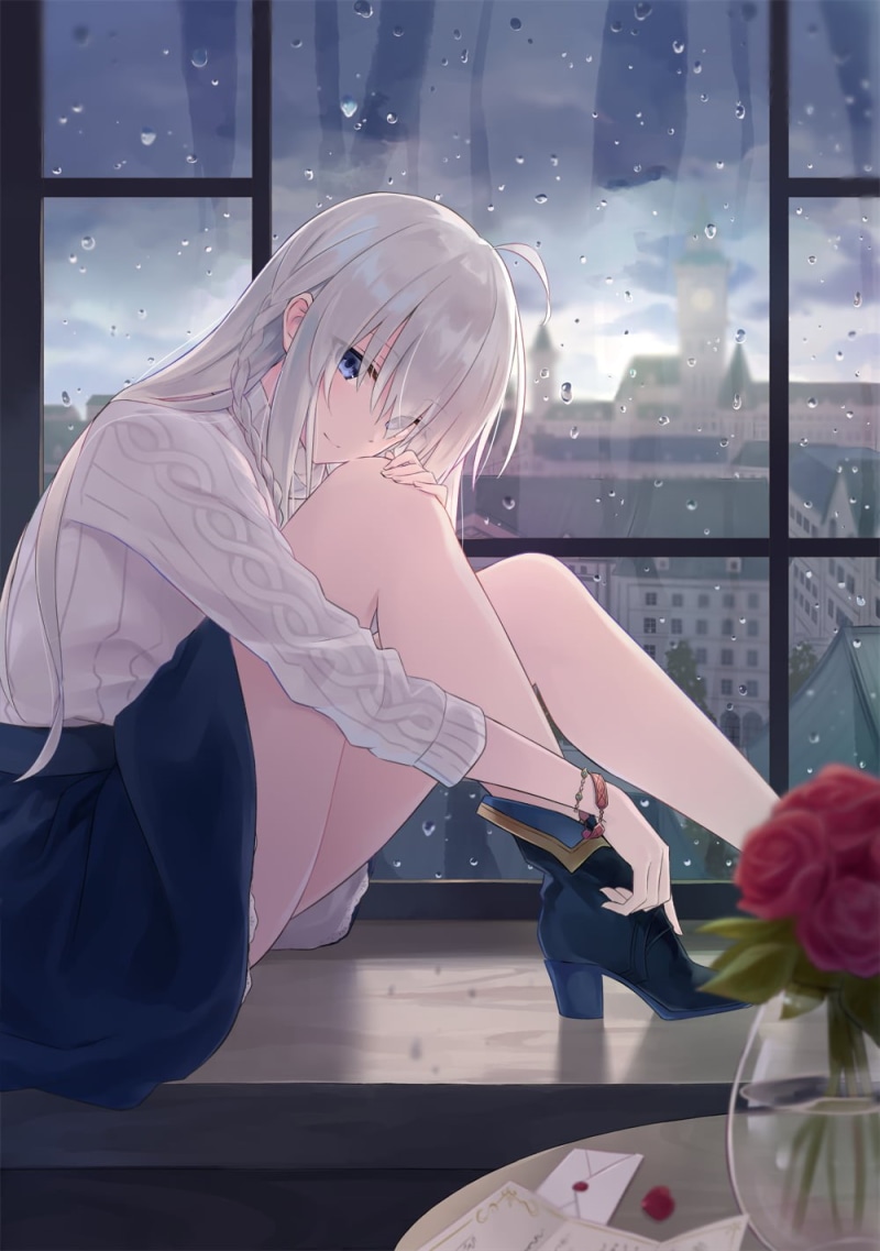 720P, anime girls, anime, Majo no Tabitabi, silver hair, Elaina (Majo no Tabitabi)
