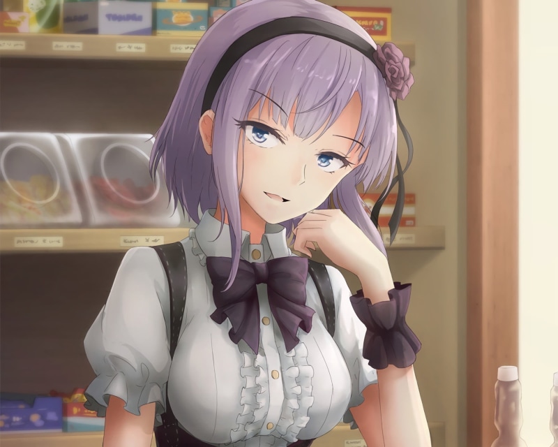 anime, women, obscured face, young women, female likeness, real people, one person, art and craft, human representation, representation, 720P, indoors