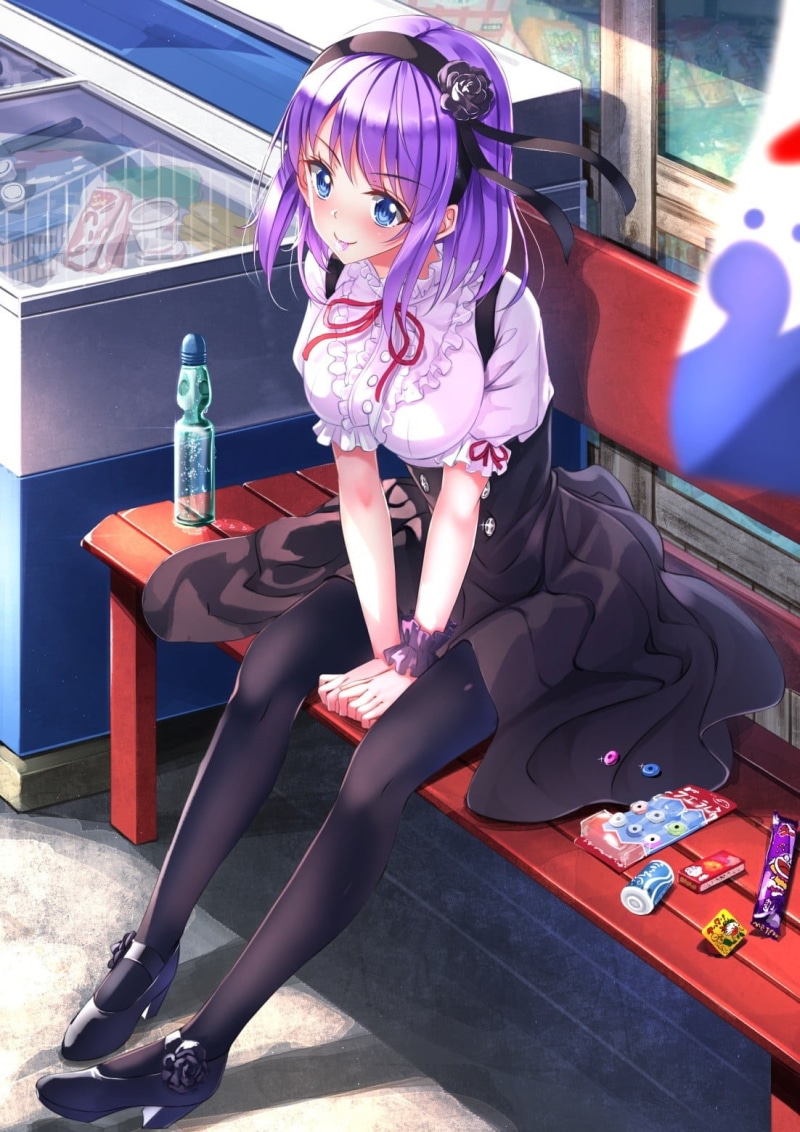 high heels, day, one person, real people, anime girls, leisure activity, Dagashi Kashi, portrait, hairstyle, lifestyles, beauty, young adult, beautiful woman