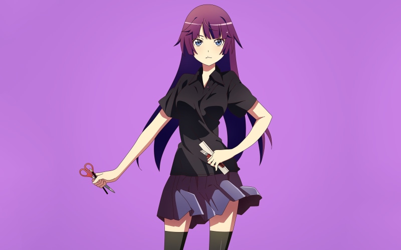 anime girls, Monogatari Series, 2K, Senjougahara Hitagi