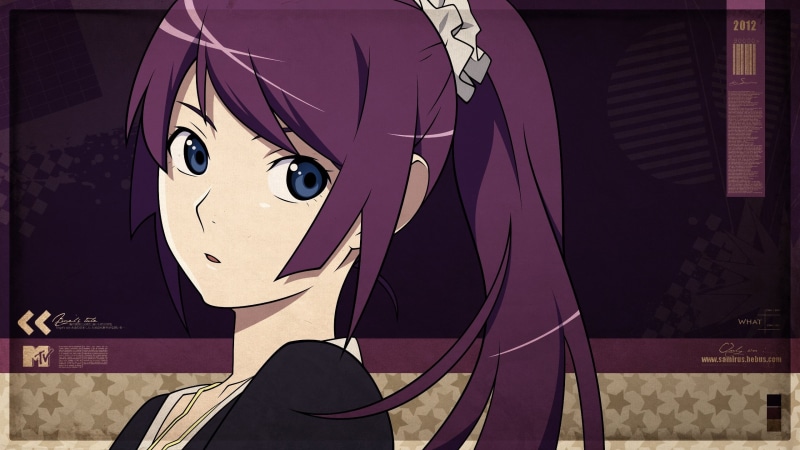 young women, beautiful woman, human representation, representation, day, portrait, art and craft, anime girls, contemplation, architecture, Senjougahara Hitagi
