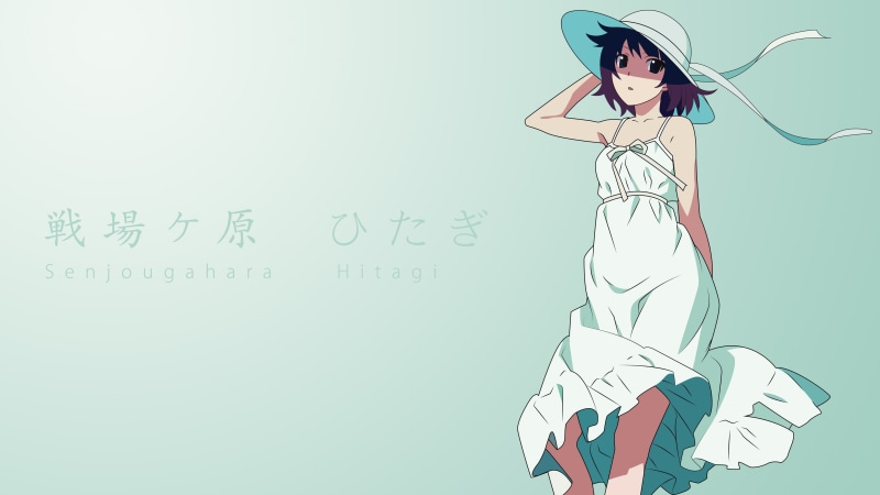 Monogatari Series, Senjougahara Hitagi, anime girls, 4K