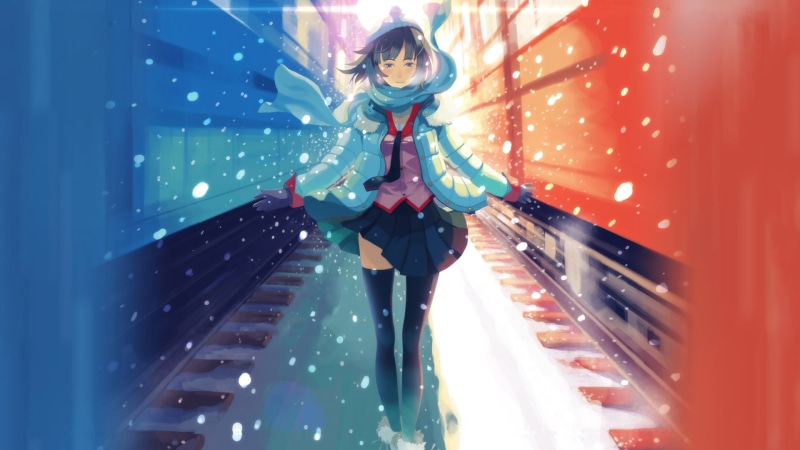 anime, Monogatari Series, Senjougahara Hitagi, 1080P