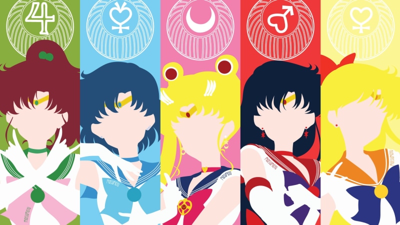 Makoto Kino, Sailor Moon, Ami Mizuno, Sailor Moon Crystal, Usagi Tsukino, Minako Aino, 1080P, Rei Hino