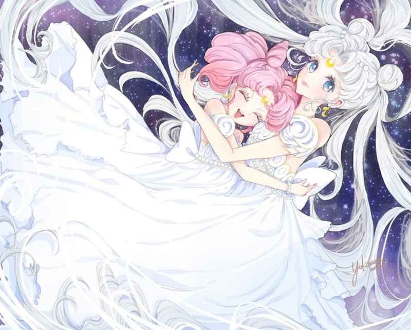 girl, moon, serenity, sailor, original, tsukino, chibiusa, anime, characters, princess, 720P