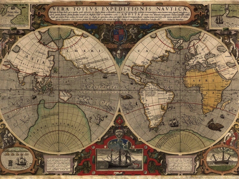 religion, design, human representation, no people, planet earth, the past, art and craft, mural, map, day, shape, history, architecture, ceiling, text