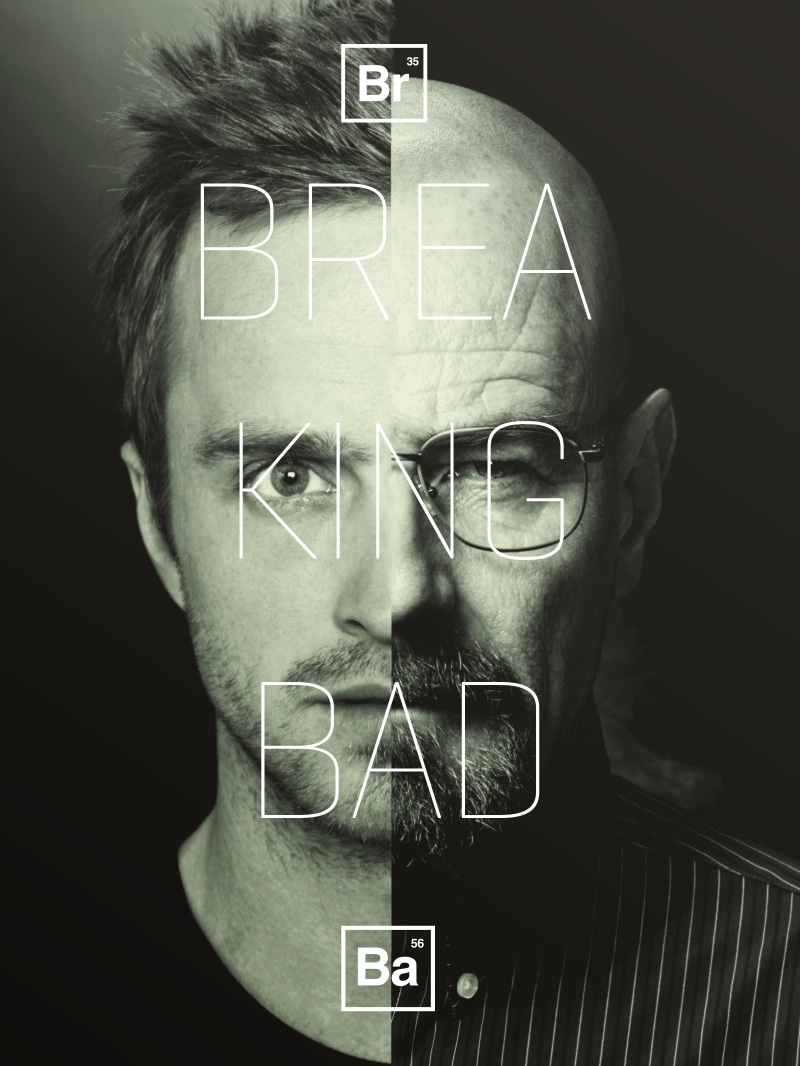 walter, monochrome, Breaking Bad, serie, white, abstract, hd, art, 4K, jesse, bad, breaking, amc, pinkman