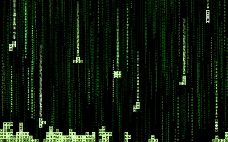 1080P, tetris, matrix, code
