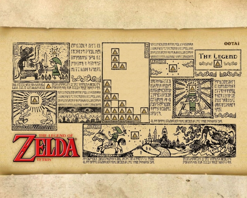 video, legend, The Legend of Zelda, hd, Tetris, Video Games, 720P, art, games, zelda