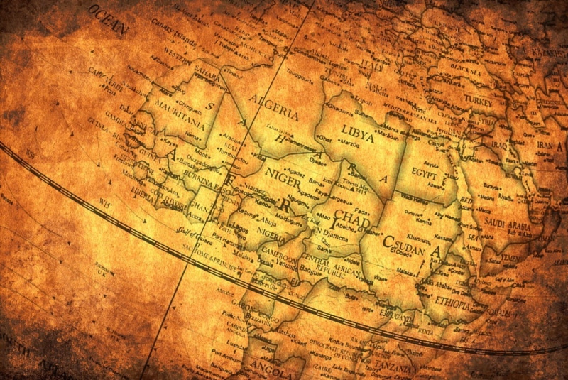 no people, the past, vintage, backgrounds, world map, map, chart, brown, full frame, history, dirty, text, ancient, 720P, globe - man made object, high angle view