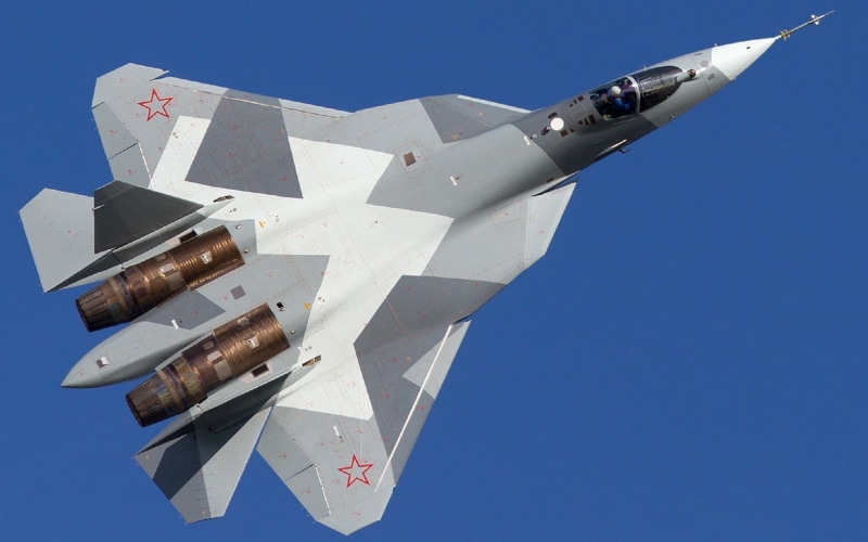 1080P, plane, flying, day, no people, fighter plane, transportation, mode of transportation, brown, aircraft, clear sky, T-50, aerospace industry, air force