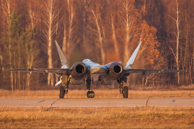 military, 480P, mode of transportation, nature, land, transportation, tree, Sukhoi T-50, motion, landscape, aerospace industry, technology, airplane, PAK FA