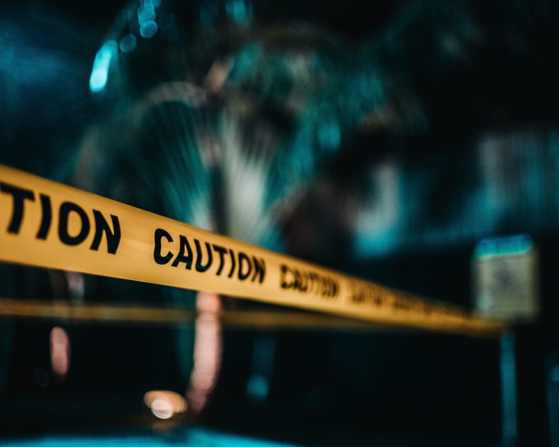 no people, crime, sign, law, safety, government, tree, sphere, banister, warning sign, nature, vacation, yellow, sport, lighting, protection, night, mode of transportation