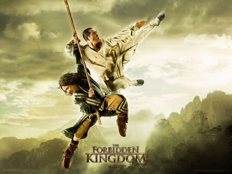 Jackie Chan, movies, 720P, Jet Li, martial arts, The Forbidden Kingdom