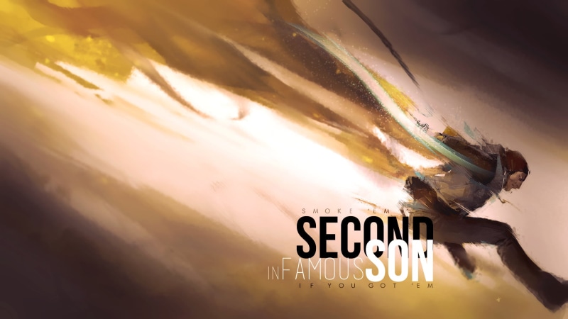lifestyles, text, sign, communication, Infamous: Second Son, Delsin Rowe, sky, sunlight, capital letter, digital, nature, one person, PlayStation, video games
