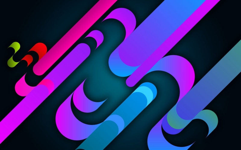 textures, 2K, black background, night, studio shot, letter, red, black Color, purple, neon, vector, illuminated, line, computer Graphic, sign, multi Colored