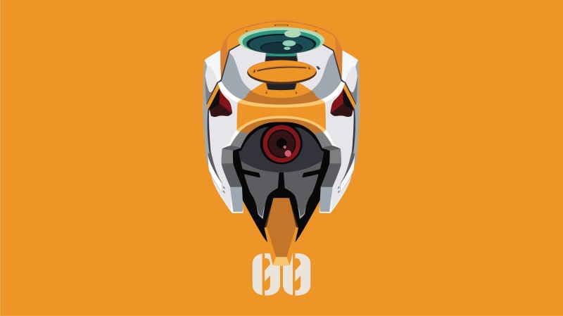 EVA Unit 00, mech, 4K, Neon Genesis Evangelion