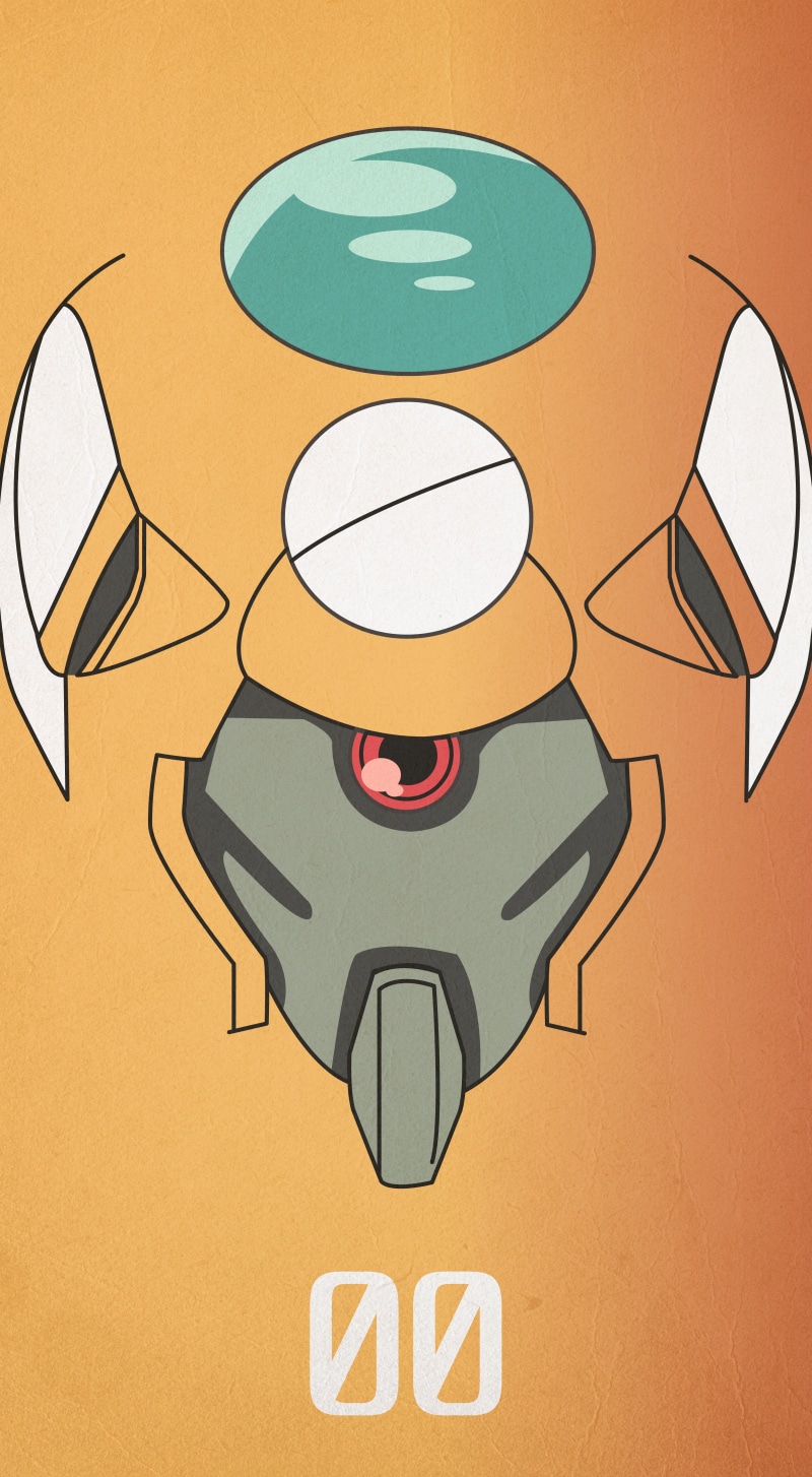 Neon Genesis Evangelion, EVA Unit 00, portrait, simple background, minimalism, mech, vertical, 5K