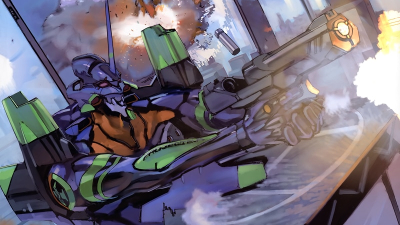 EVA Unit 01, 4K, Neon Genesis Evangelion, mech