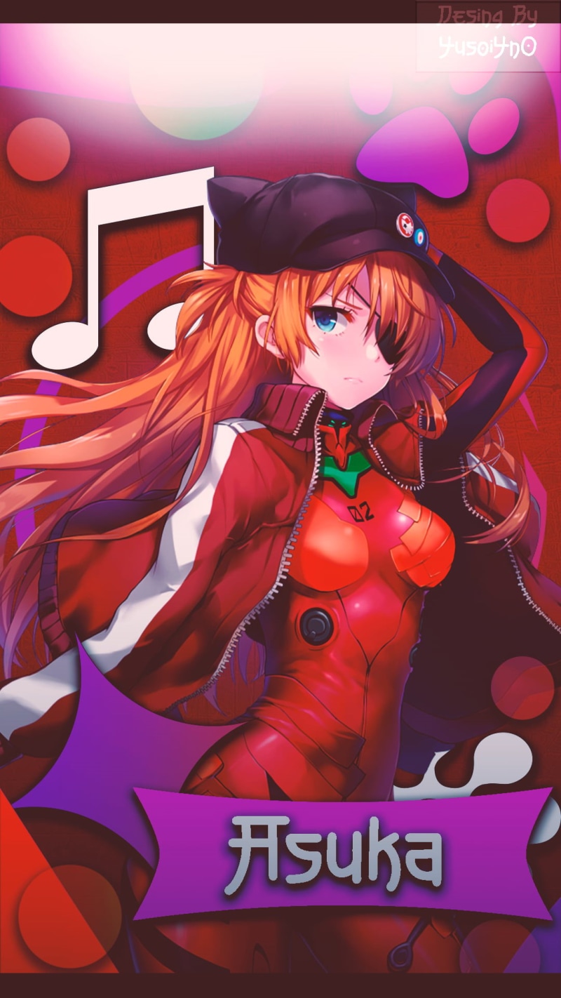 anime girls, colorful, redhead, shapes, Evangelion:1.0, 1080P