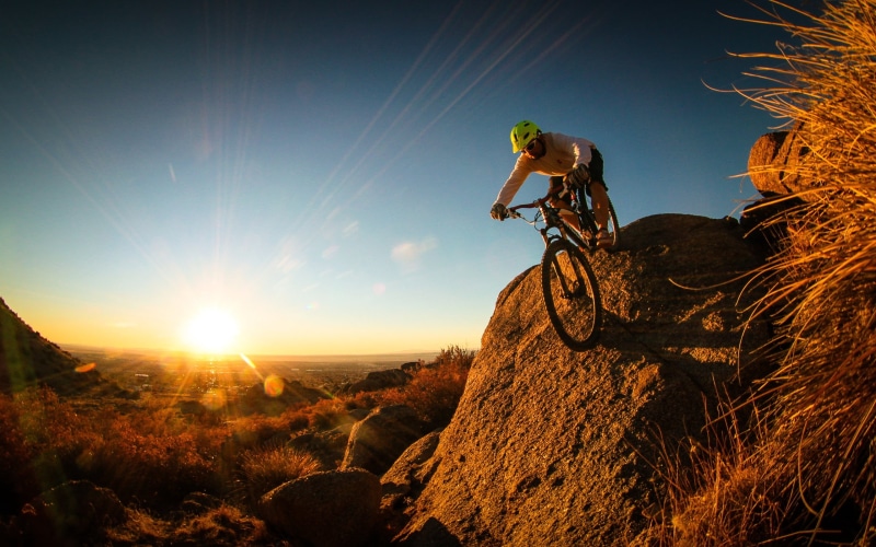 solid, challenge, landscape, extreme Sports, courage, adventure, exploration, outdoors, backpack, cyclist, mountain Peak, nature, silhouette, albuquerque - New Mexico