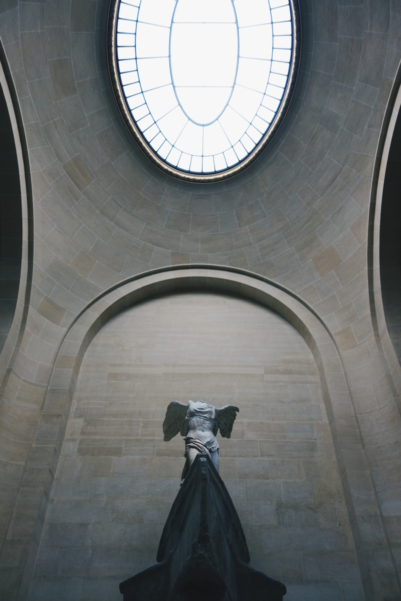 male likeness, architecture, place of worship, indoors, travel destinations, 5K, representation, creativity, built structure, ancient greek, arch, no people