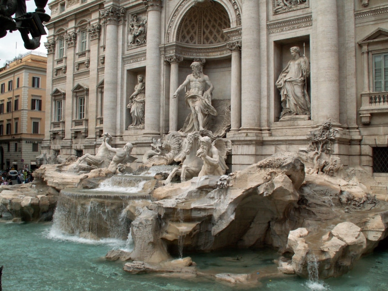 tourism, landmark, angels, statues, art, fountain, government, no people, italia, water, Trevi, representation, fontana, historic, sculpture, art and craft