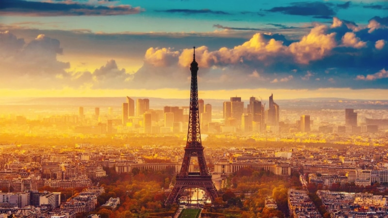 cloud - sky, skyscraper, travel, building, outdoors, no people, tall - high, building exterior, Eiffel Tower, cityscape, nature, travel destinations, spire
