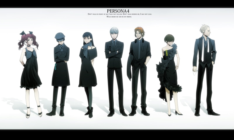narukami, women, 1080P, yousuke, group of people, kujikawa, males, in a row, digital composite, tatsumi, shirogane, auto post production filter, glasses