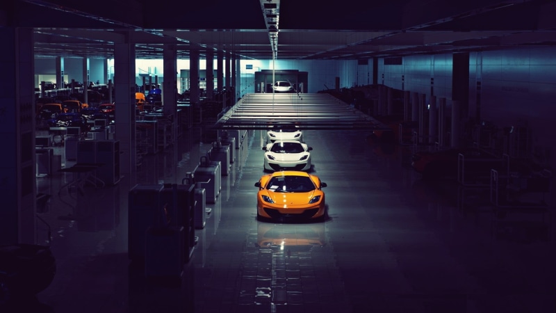 building exterior, modern, 1080P, yellow taxi, orange cars, Super Car, public transportation, McLaren, McLaren MP4-12C, built structure, travel, people