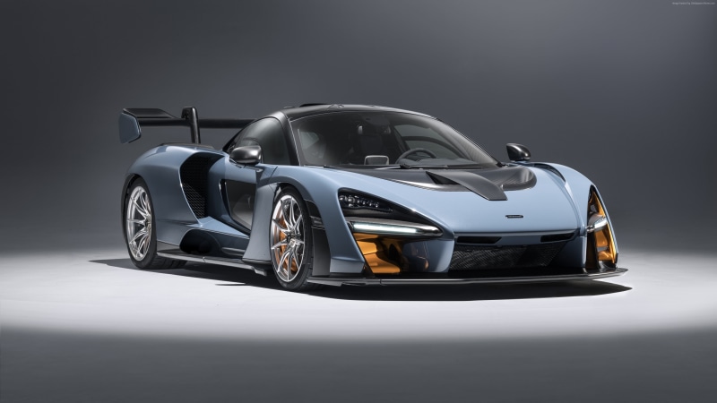 4K, supercar, 4K, McLaren Senna