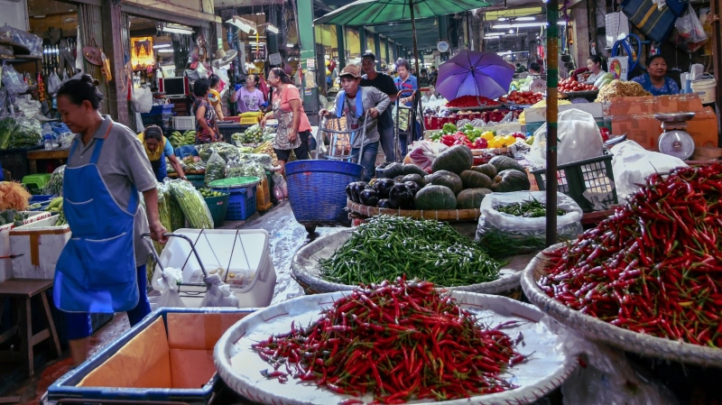 buying, real people, for sale, wellbeing, choice, food and drink, retail display, market, variation, women, shopping, adult, outdoors, market stall, men